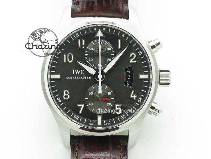 MIROTIME 0406 Calatrava 5524R Pilot Travel Time RG GRF Brown Dial on Brown Leather Strap MIYOTA TopPick 7155